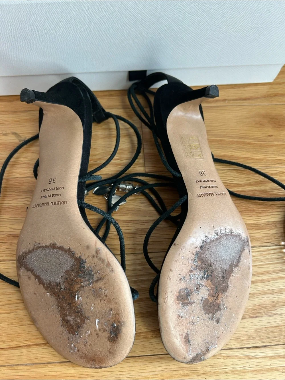 ISABEL MARANT Amifa Sandals in Faded Black